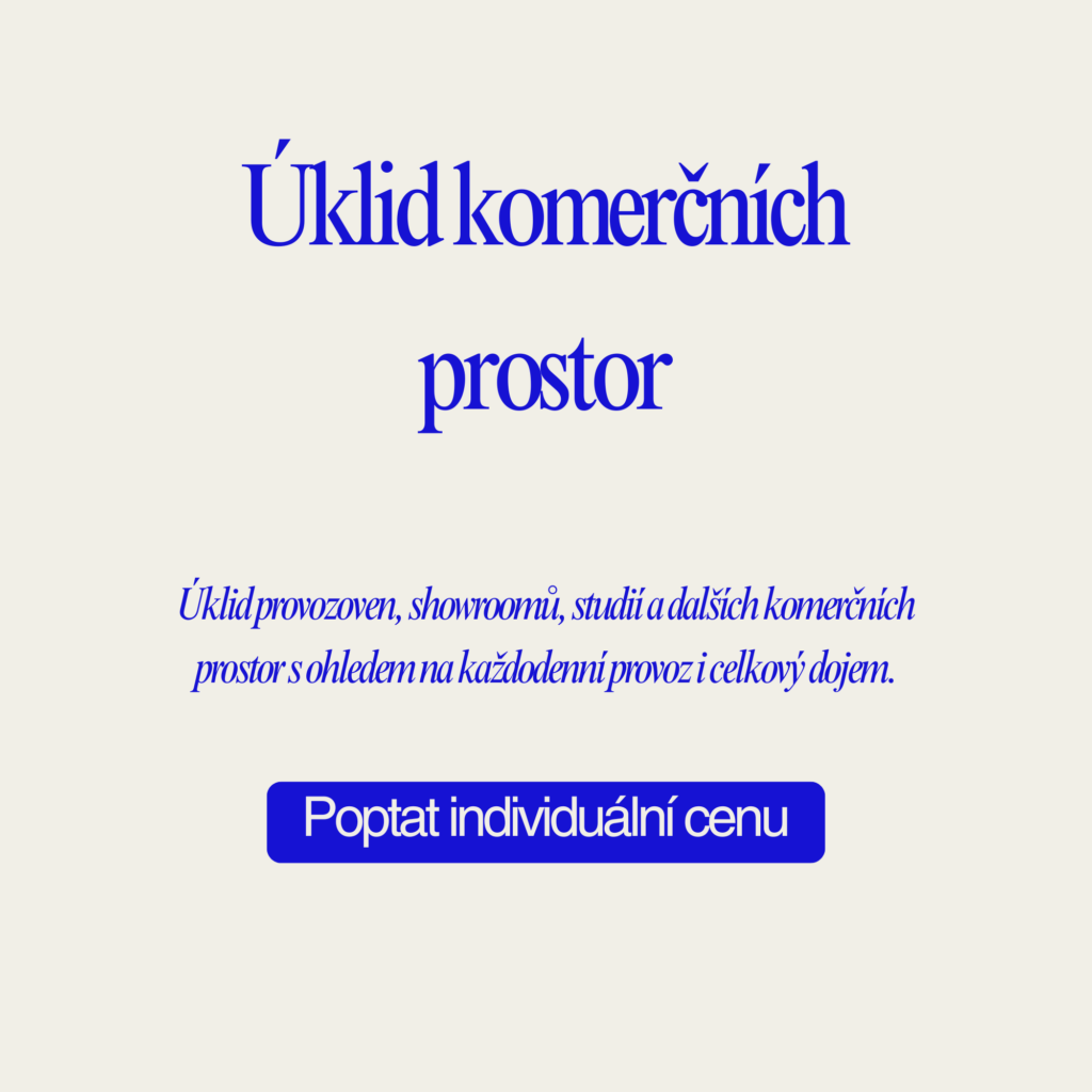 Úklid komerčních prostor v Praze